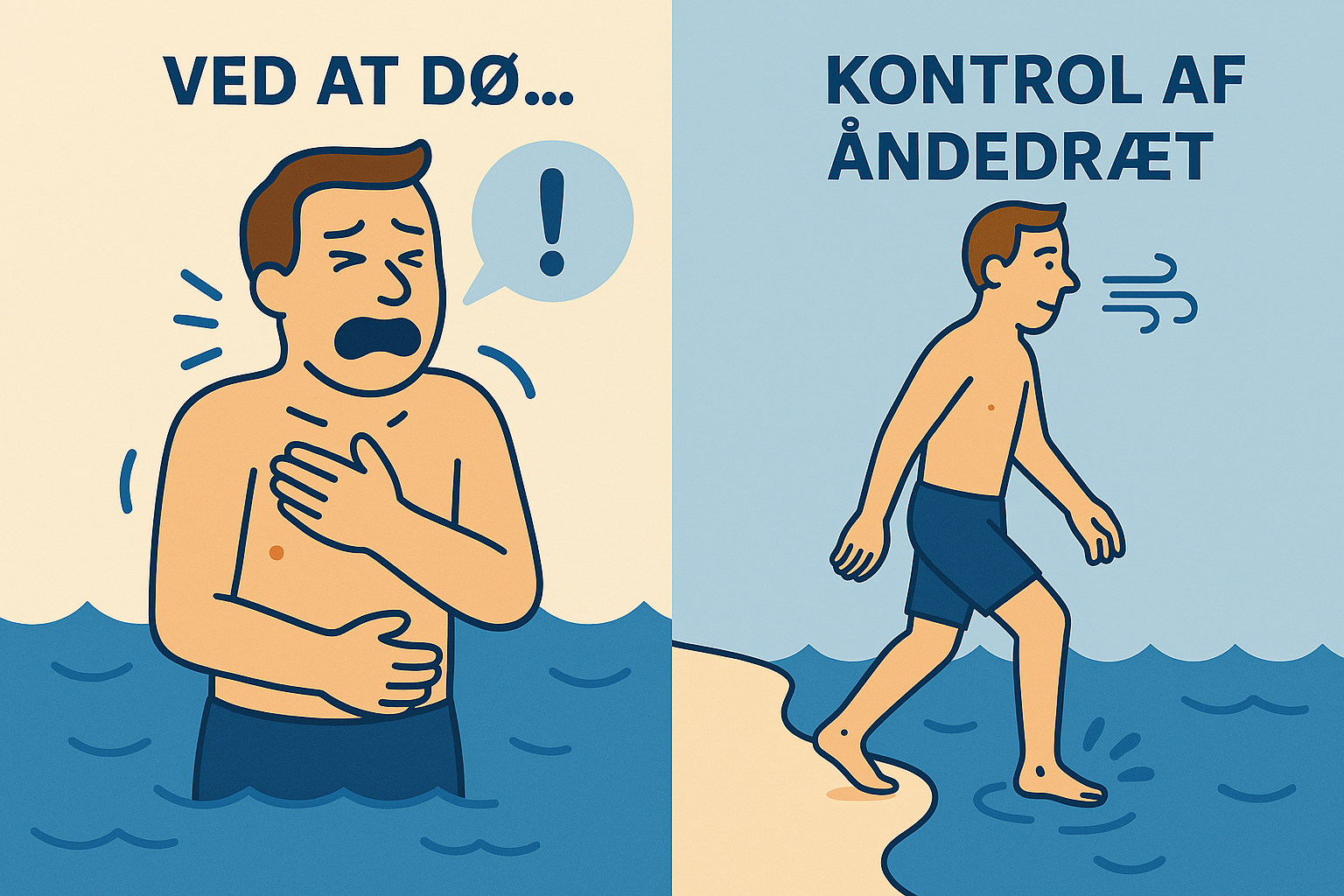 Hvorfor føles det som om man er ved at dø, når man går ned i det kolde vand?